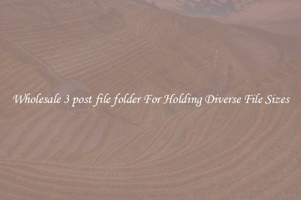 Wholesale 3 post file folder For Holding Diverse File Sizes