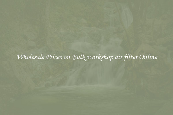 Wholesale Prices on Bulk workshop air filter Online