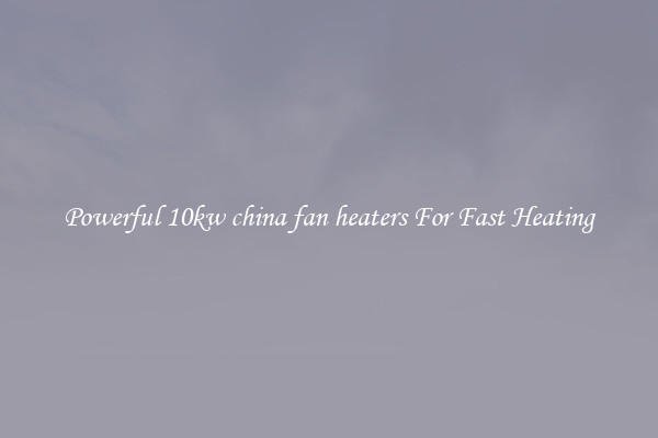 Powerful 10kw china fan heaters For Fast Heating