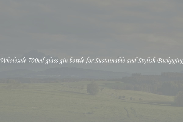 Wholesale 700ml glass gin bottle for Sustainable and Stylish Packaging