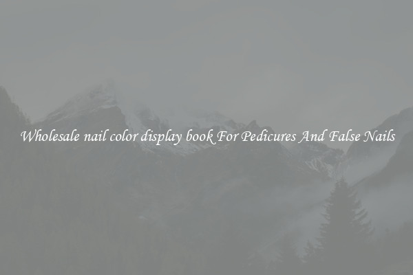 Wholesale nail color display book For Pedicures And False Nails