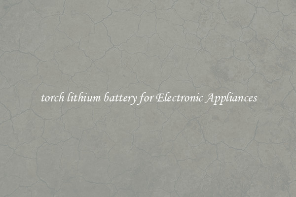 torch lithium battery for Electronic Appliances