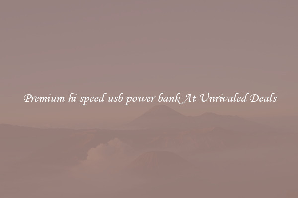 Premium hi speed usb power bank At Unrivaled Deals