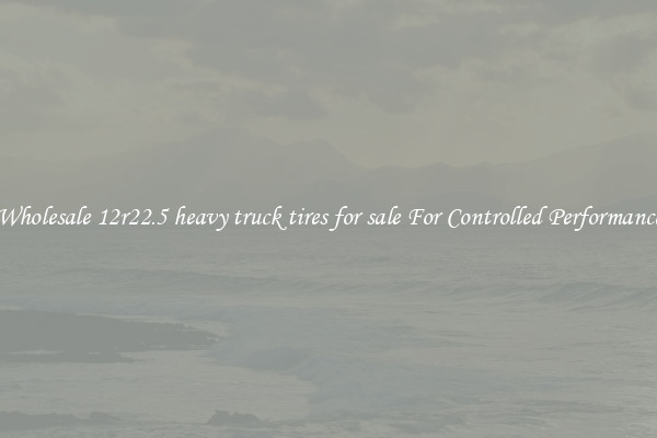 Wholesale 12r22.5 heavy truck tires for sale For Controlled Performance
